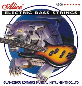 A606(4)-L Комплект струн для бас-гитары, никель, 40-95 Alice
