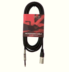 HardCord MCS-100 микрофонный кабель XLR(M)-Jack stereo 6,3mm  10m