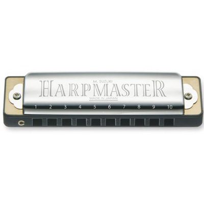Suzuki MR-200 G губная гармоника диатоническая Harpmaster, тональность G, 10 отверстий, ABS-пластико