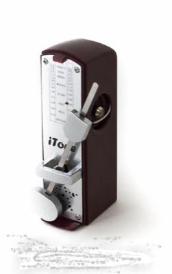 iTone MK-110BK метроном механический "мини", пластик, черный цвет