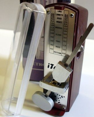 iTone MK-110MH метроном механический, "мини", пластик, красное дерево