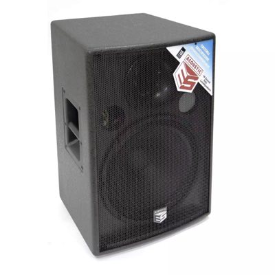 ES-ACOUSTIC 15LA - активная 2х пол. АС, 300 Вт RMS, макс 123 дБ, динамик 15", 1 mic, 1 aux, 3-х EQ