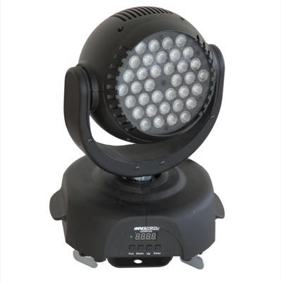 Involight LED MH100 - LED вращающаяся голова заливного света, 36 шт. х 1 Вт, RGB, DMX-512