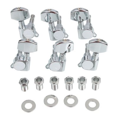 Maxtone MH-50K/6 колки электрогитары, 6 в линию, хром