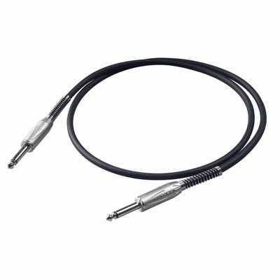 PROEL BULK100LU6 Профессиональный инструментальный кабель Моно штекер имеет никелированный металличе