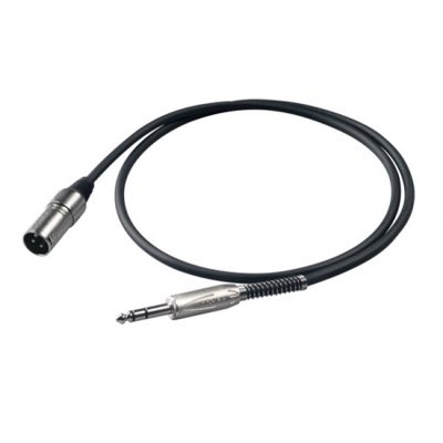 Proel BULK230LU10 - микр. кабель, 6.3 джек стерео <-> XLR (папа), длина - 10 м