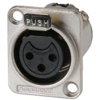 Amphenol AC3FDZ BULK XLR на панель мама