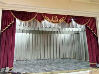 Одежда сцены. Арлекин (горючая, бархат, Турция, размер 1000*140)