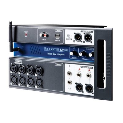 SOUNDCRAFT Ui-12 - рэковый микшер, 4 comboXLR входы mic/line, 4 XLR входы mic