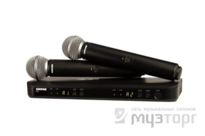 SHURE BLX288E/SM58 K3E 606-638 MHz Радиосистема 2 микрофона