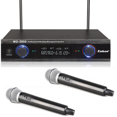 Enbao MD-3000 (763.38/743.03) UHF - это профессиональная UHF радиосистема из двух микрофонов 