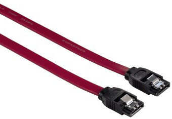 Кабель SATA III HAMA 54575, SATA (прямой) - SATA (прямой), 0.6м, блистер, красный [00054575]