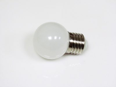 Светодиодная лампа LED G45 220V-240V White, LED лампа - шарик с цоколем E27, 45 мм, (5 светодиодов),