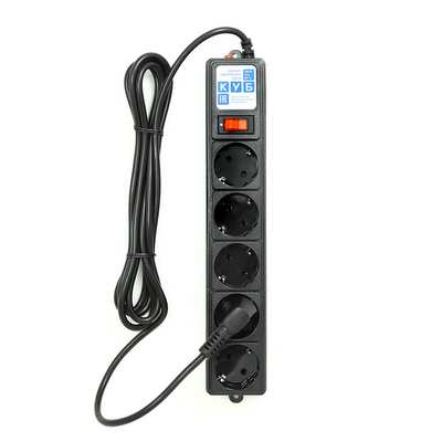 Сетевой фильтр POWERCUBE SPG-B-10-BLACK, 3м, черный