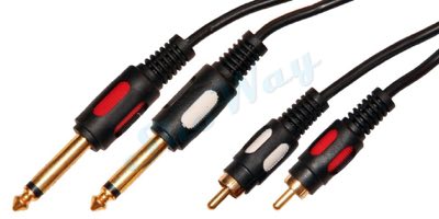 Dayton 3.5 st -2*6.35 mono plastic gold 1.5 m