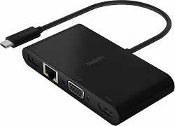 Belkin Адаптер Multimedia + Charge USB-C 4 в 1