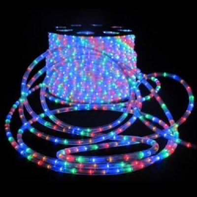 LED-XD-3W-100M-240V Светодиодный дюралайт,3-х проводной, мульти(R/Y/B/G),13мм, кратность 4м.