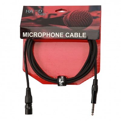 HardCord MSS-30 микрофонный кабель XLR(M)-Jack stereo 6,3mm  3m