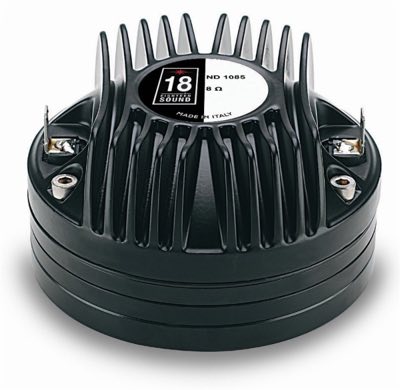 EIGHTEEN SOUND ND1085 - драйвер, неодим, 8 Ом AES, 80 Вт, 109 дБ, 1600...20000 Гц, выход 1"
