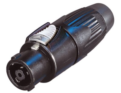 Neutrik NLT8FX-BAG Разъем speakON кабельный, 8 контактов, гнездо, 40А, металлический корпус, IP54, ч