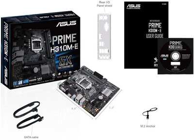 Материнская плата Asus PRIME H310M-E Soc-1151v2 Intel H310 2xDDR4 mATX AC`97 8ch(7.1) GbLAN+VGA+HDMI