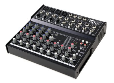 INVOTONE MX12FX - микшерный пульт 4 микрофонных входа XLR Jack,  4 стерео входа с балансными джеками