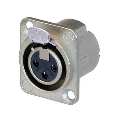Neutrik NC3FD-LX Разъем XLR панельный, 3 контакта, гнездо ("мама"), тип-D