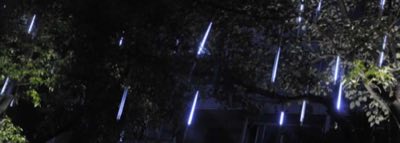 Flesineon LED-PL-SNOW-320L-5-12V-B Тающие сосульки 5 синих сосулек 50см