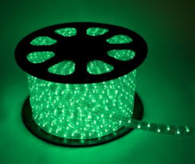 Flesineon LED-XD-2W-100М-12V-G зеленый двухпроводный круглый светодиодный дюралайт