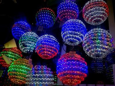 PRO СВЕТ LED цилиндр на металлическом каркасе синий-белый-красный