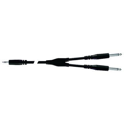 Proel BULK505LU3 - Инсерт. кабель, 3.5 jack stereo - 2x6.3 mono jack, длина - 3 m