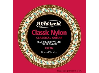 D'Addario EJ27N - струны для классич. гитары, серебро (Silver), Normal Tension