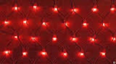 Flesineon LED-XG-540-2*4М-230V-S Светодиодная Сеть Красная/чёрный провод 2x4м