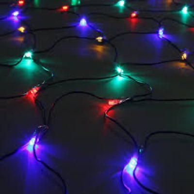 Flesineon LED-SNLR-D-288-2*4M-S240V-М Светодиодная Сеть Мульти/чёрный провод 2x4м