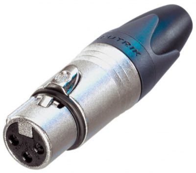 Neutrik NC3FXX  Разъем XLR кабельный, 3 контакта, гнездо/мама.