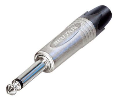 Neutrik NP2X Разъем phone jack 6.3 мм male, моно, толщина 14,5 мм