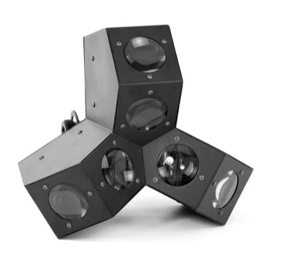 Involight LED RX600 - LED световой эффект, 3 линзы, 18 шт. RGB х 3 Вт, DMX-512