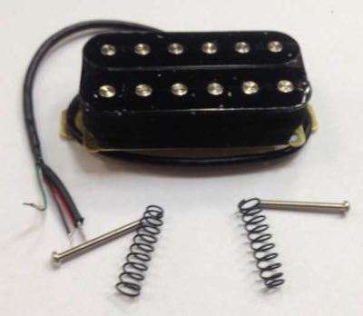 PARTS G108S-B Магнитный датчик humbucker open (ALNICO), BRIDGE, без рамки, (черн., белый)