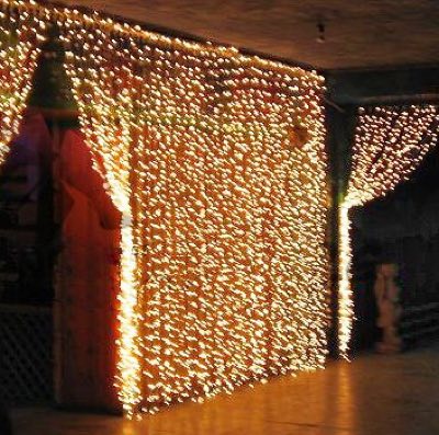 Flesineon LED- PLS-1920-240V-2*1,5М-Y/BL-F Led дожди Желтые PLS/чёрный провод