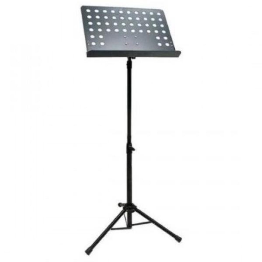 OnStage SM7212B - пульт дирижера (с перфорацией), тренога, 19" подставка для нот, сталь, черный