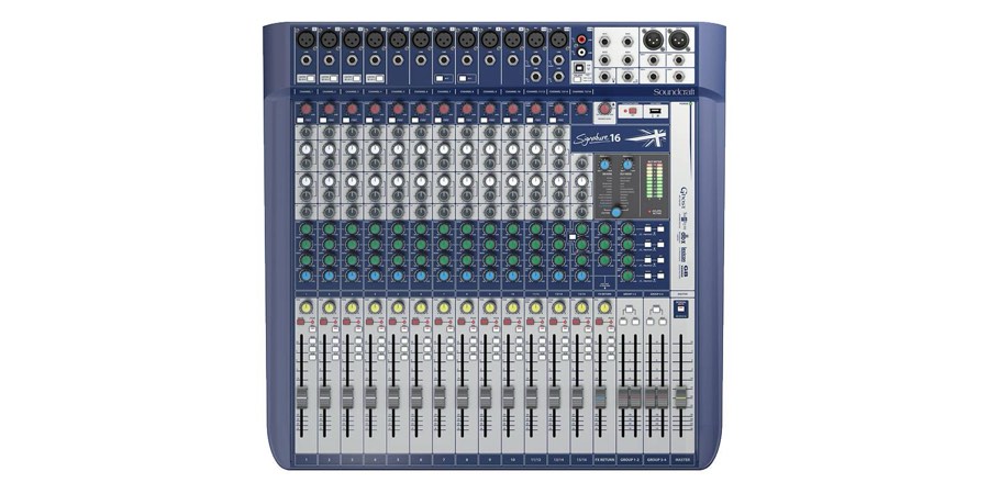 Soundcraft Signature 16 аналоговый 16-канальный микшер, + INVOTONE DC08/15M аудио мультикорная систе