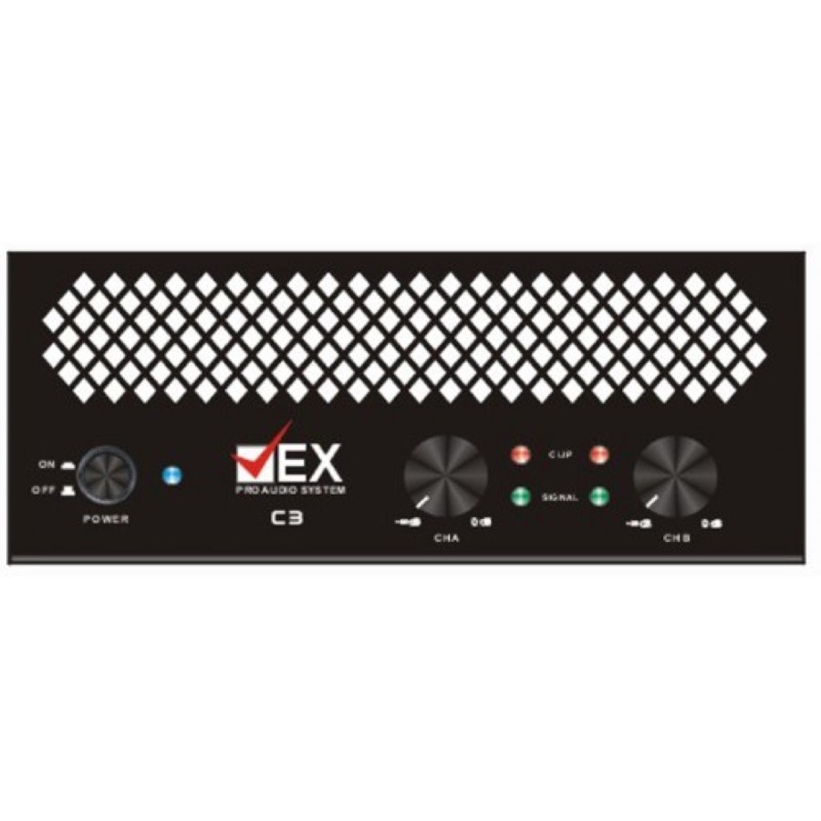VEX-C3 усилитель мощности 2*300W/8Om 120-230V, WORKING AT 4Om