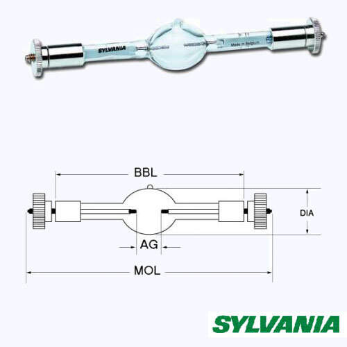 Sylvania BA1200DE S6.0(MSR1200SA/DE) газоразрядная лампа