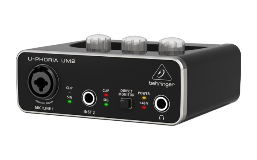 Behringer UM2 -USB-аудиоинтерфейс, 2 входа, 2 выхода, микр. предусилитель XENYX