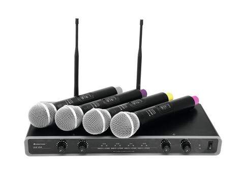 OMNITRONIC UHF104-беспроводная система с 4 ручными микрофонами
