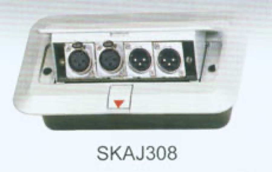 SOUNDKING AJ308 скрытая монтаж. коробка с лючком 2хXLR(F) 2xXLR(M)