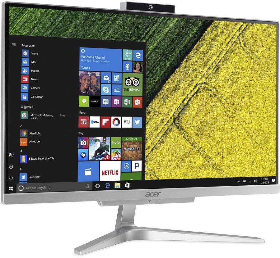 Моноблок ACER Aspire (Intel Core i5 8250U, 4Гб, 128Гб SSD, Intel UHD Graphics 620, Windows 10 Home)