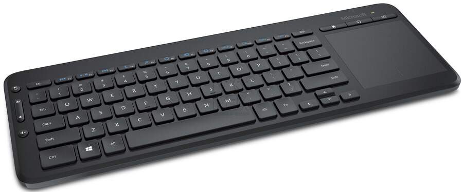 Клавиатура MICROSOFT All-in-One Media, USB, Радиоканал, черный [n9z-00018]