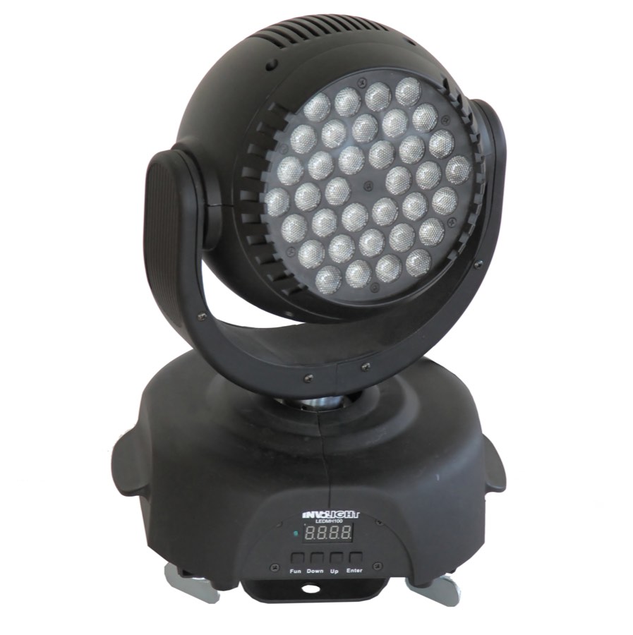 Involight LED MH100 - LED вращающаяся голова заливного света, 36 шт. х 1 Вт, RGB, DMX-512