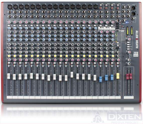Allen & Heath ZED22FX Аналоговый микшерный пульт. Процессор эффектов: DSP, 24 бит/48 кГц. USB-ауди